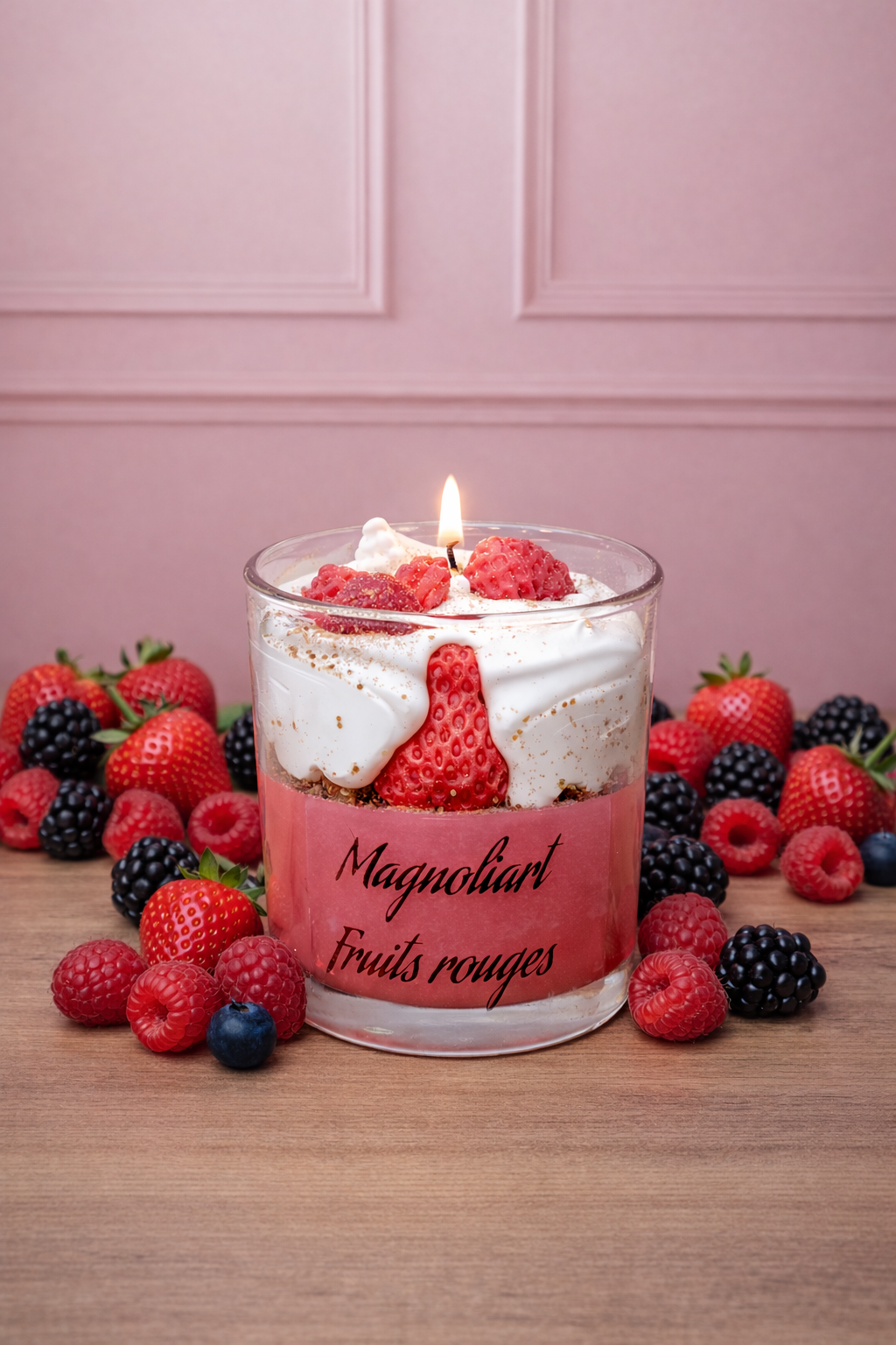 Bougie fruits rouges